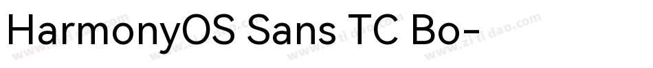 HarmonyOS Sans TC Bo字体转换
